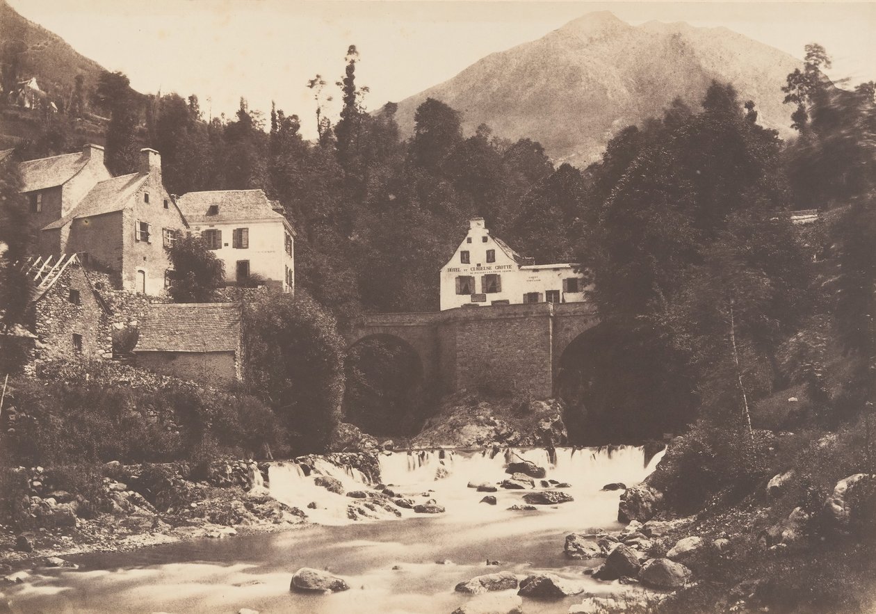 Gèdres村，Route de Gavarnie，1853年。 作者 约瑟夫维吉耶