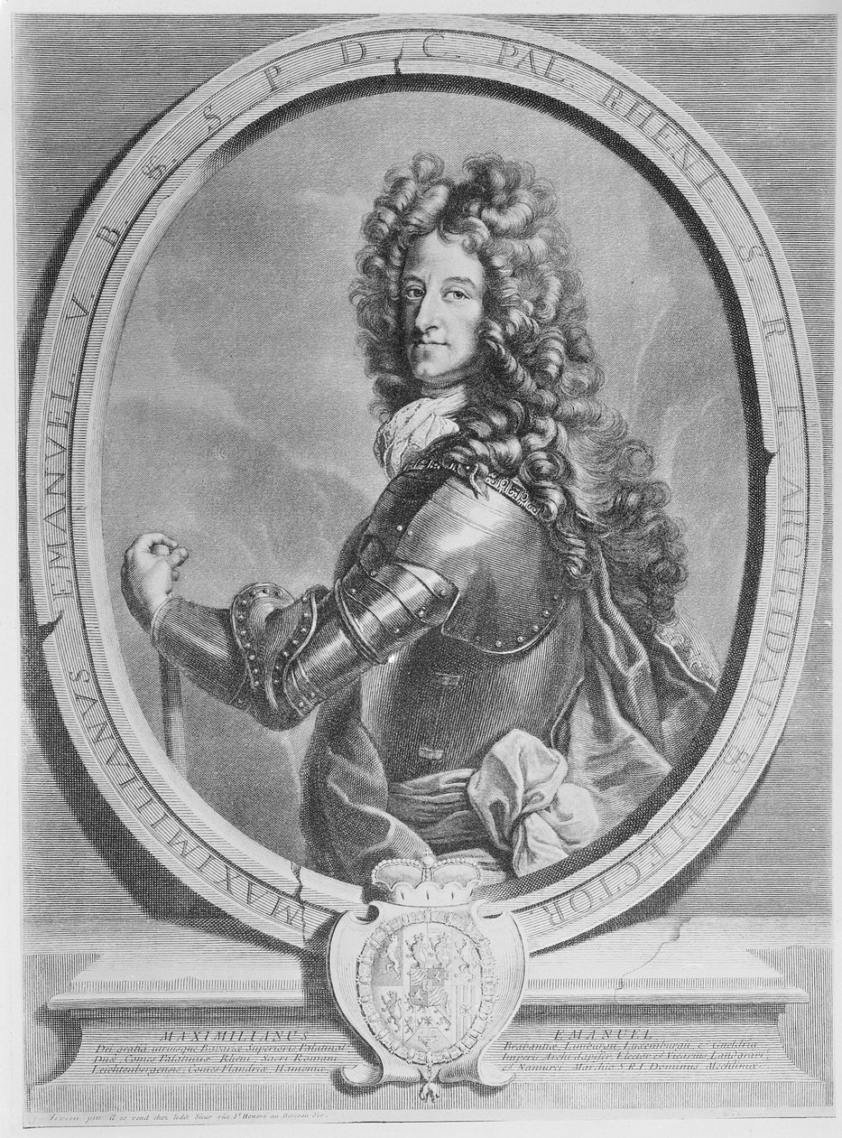 Maximilian II Emanuel，巴伐利亚选帝侯，由Cornelis Vermeulen雕刻（雕刻） 作者 约瑟夫·维维恩