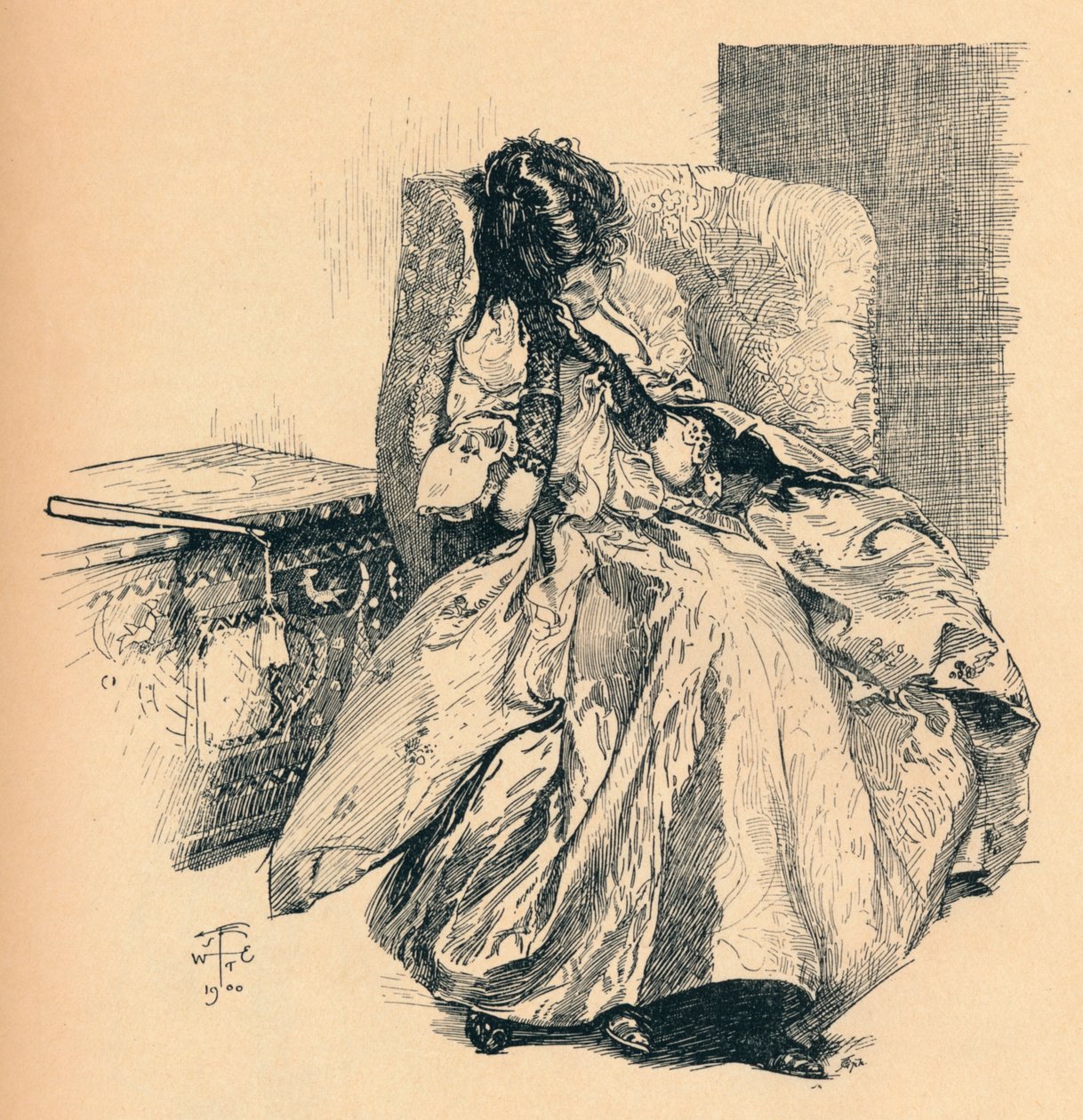 遐想，c1900 作者 约瑟夫·沃尔特·韦斯特