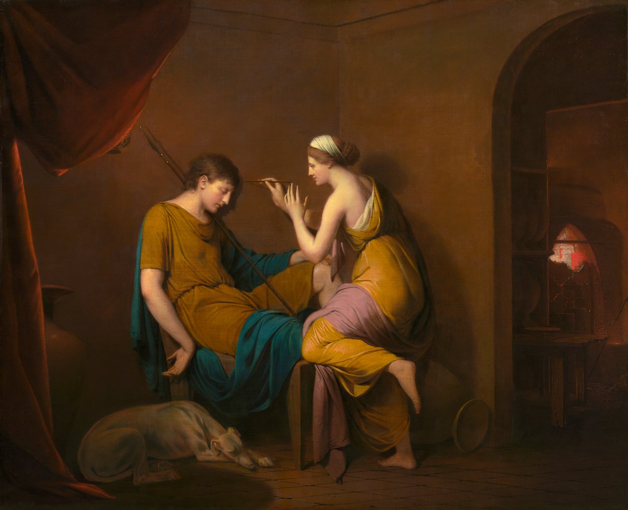 科林斯女仆，1782-84 作者 德比的约瑟夫·赖特