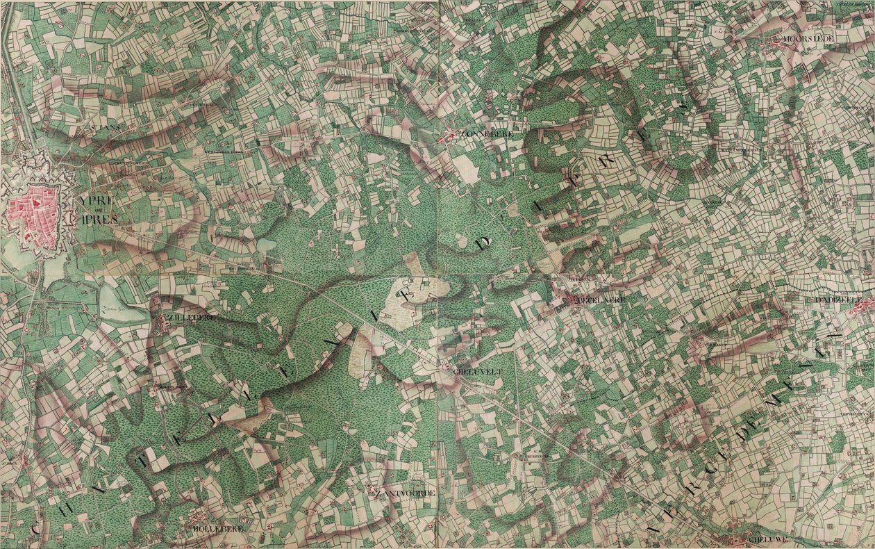 伊珀尔或伊珀尔地图-伊珀 作者 约瑟夫·让·弗朗索瓦
