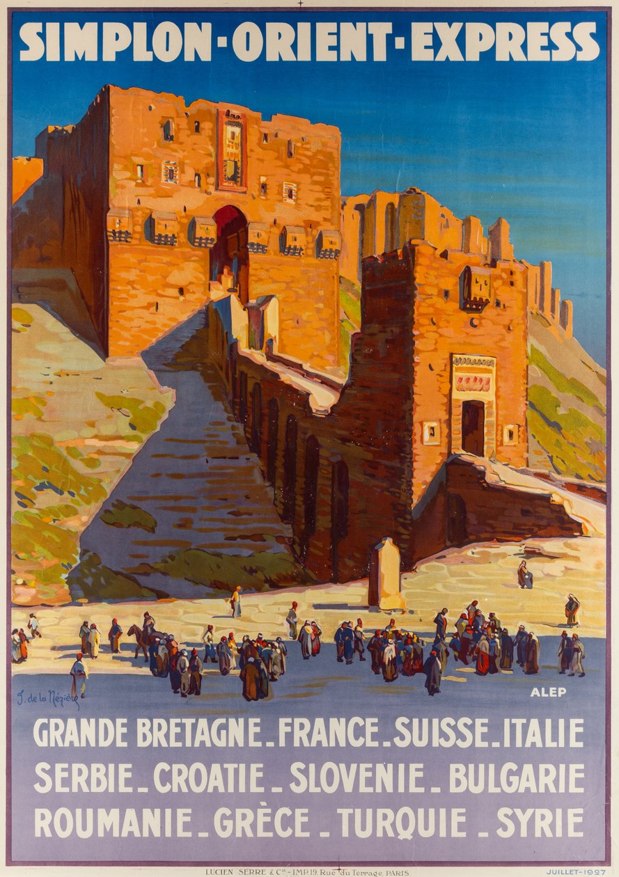 Simplon-Orient-Express，约1927年。 作者 约瑟夫·德·拉内齐埃
