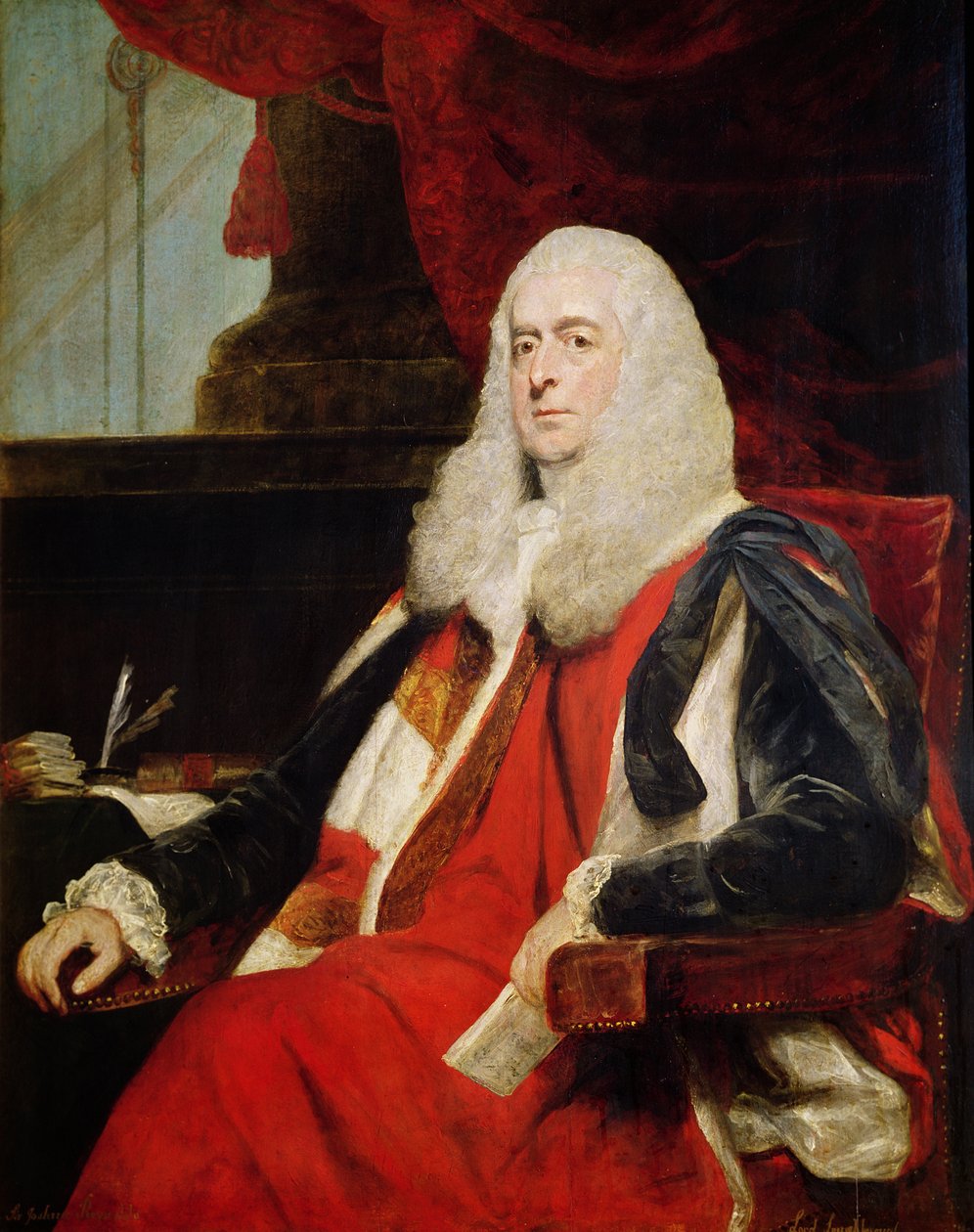 亚历山大拉夫堡，厄尔罗斯林和大法官，1785年 作者 约书亚·雷诺兹（Joshua Reynolds）