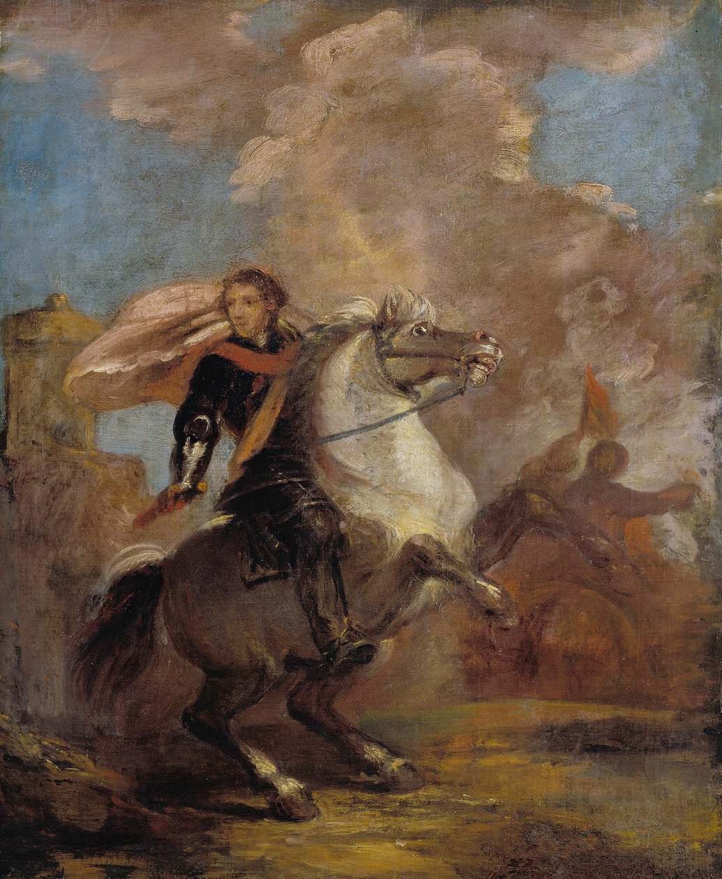 马背上的一名军官 作者 约书亚·雷诺兹（Joshua Reynolds）