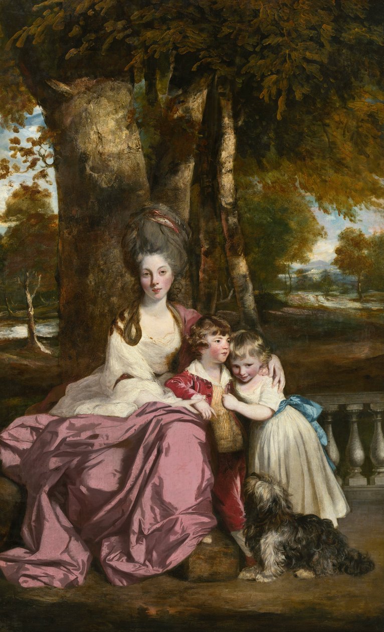 伊丽莎白德尔梅夫人及其子女 作者 约书亚·雷诺兹（Joshua Reynolds）