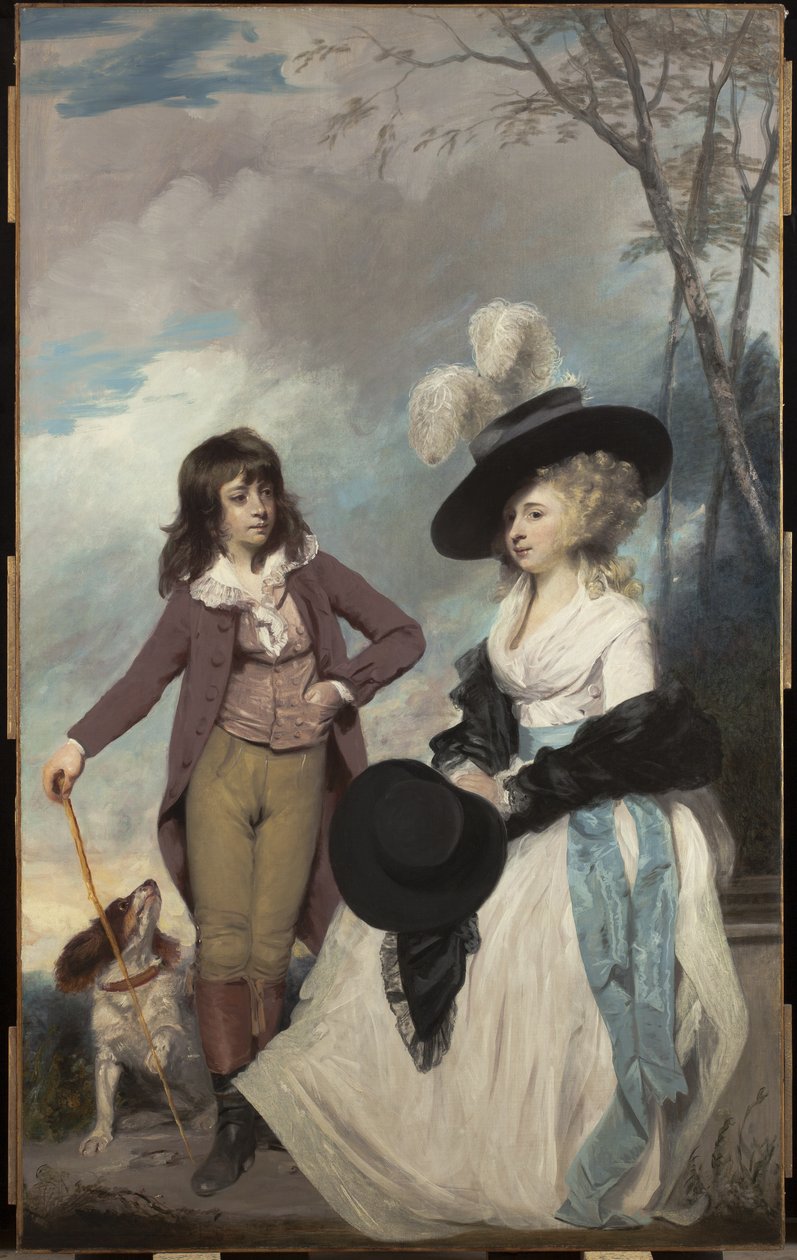 Maria Marow Gideon和她的兄弟William，1786-87 作者 约书亚·雷诺兹（Joshua Reynolds）