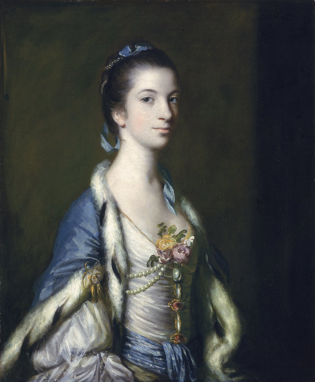 一位女士的肖像，1758年 作者 约书亚·雷诺兹（Joshua Reynolds）