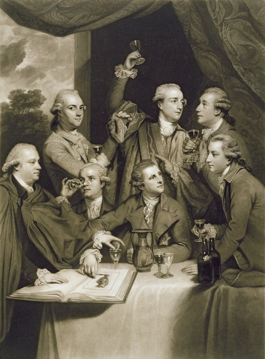 Dilettanti Society，由William Say，1812年刻（纸上的mezzotint） 作者 约书亚·雷诺兹（Joshua Reynolds）