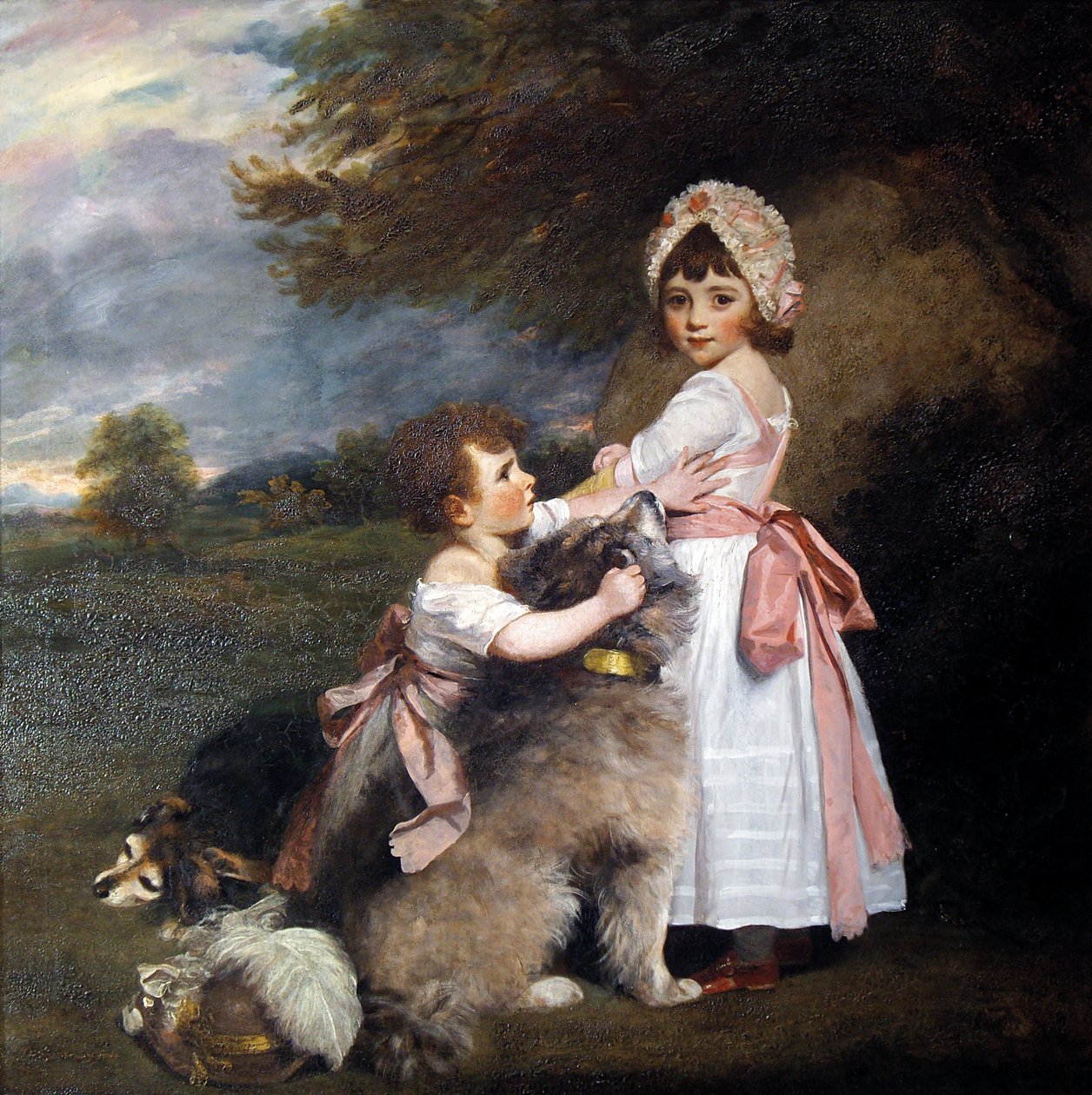 格兰比侯爵和伊丽莎白礼仪女士，作为儿童 作者 约书亚·雷诺兹（Joshua Reynolds）