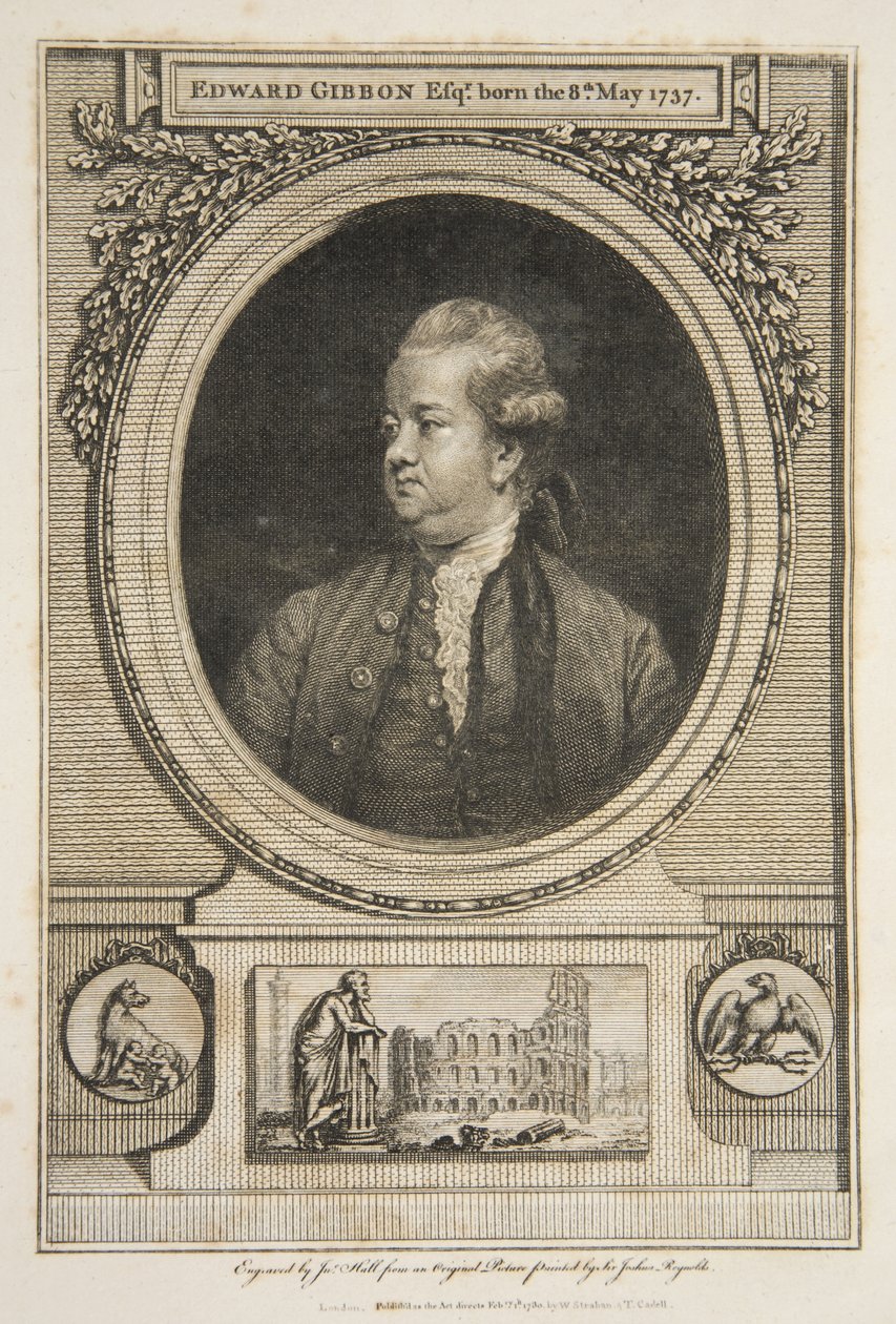 Edward Gibbon, Esq., 酒吧。 1730（雕刻） 作者 约书亚（之后）雷诺兹