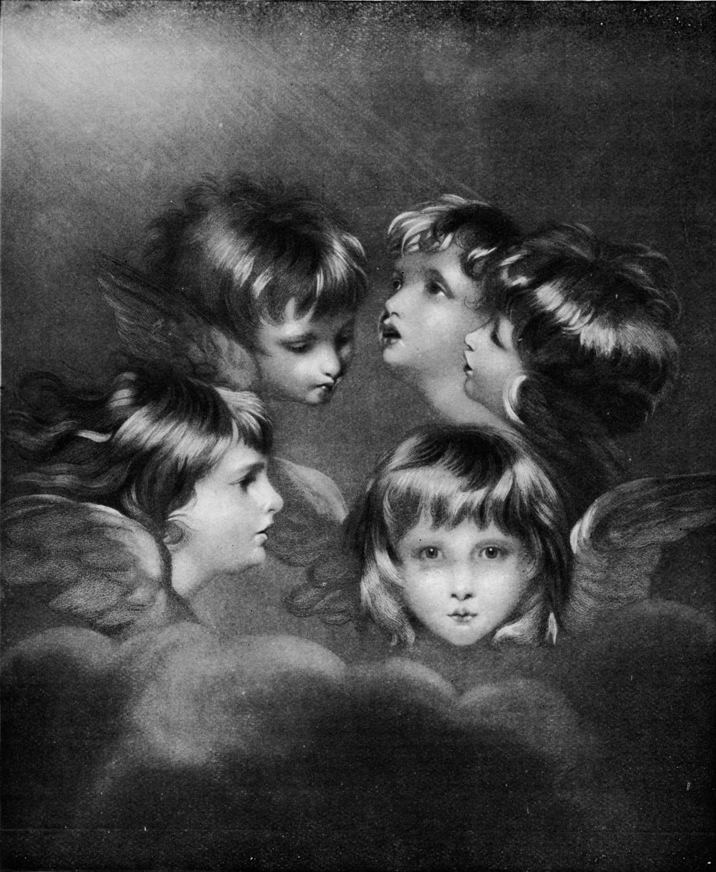 不同视角的查尔斯肖像：天使之头，c1786，1911年 作者 约书亚·雷诺兹（Joshua Reynolds）