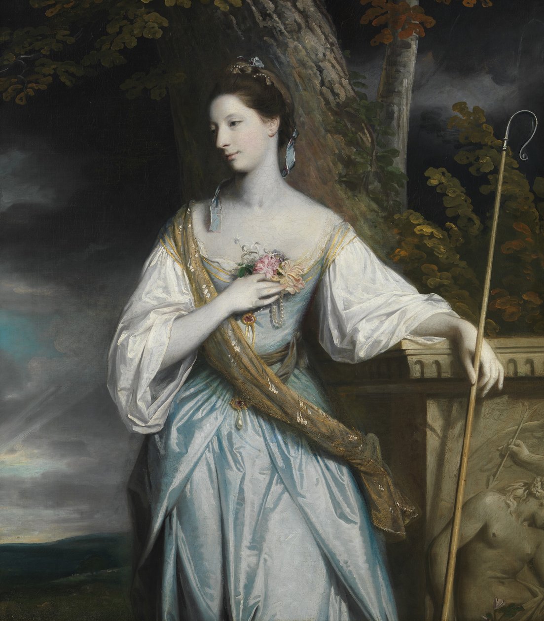 安妮·达什伍德（Anne Dashwood）1743-1830，后盖洛韦伯爵夫人，1764年。 作者 约书亚·雷诺兹（Joshua Reynolds）