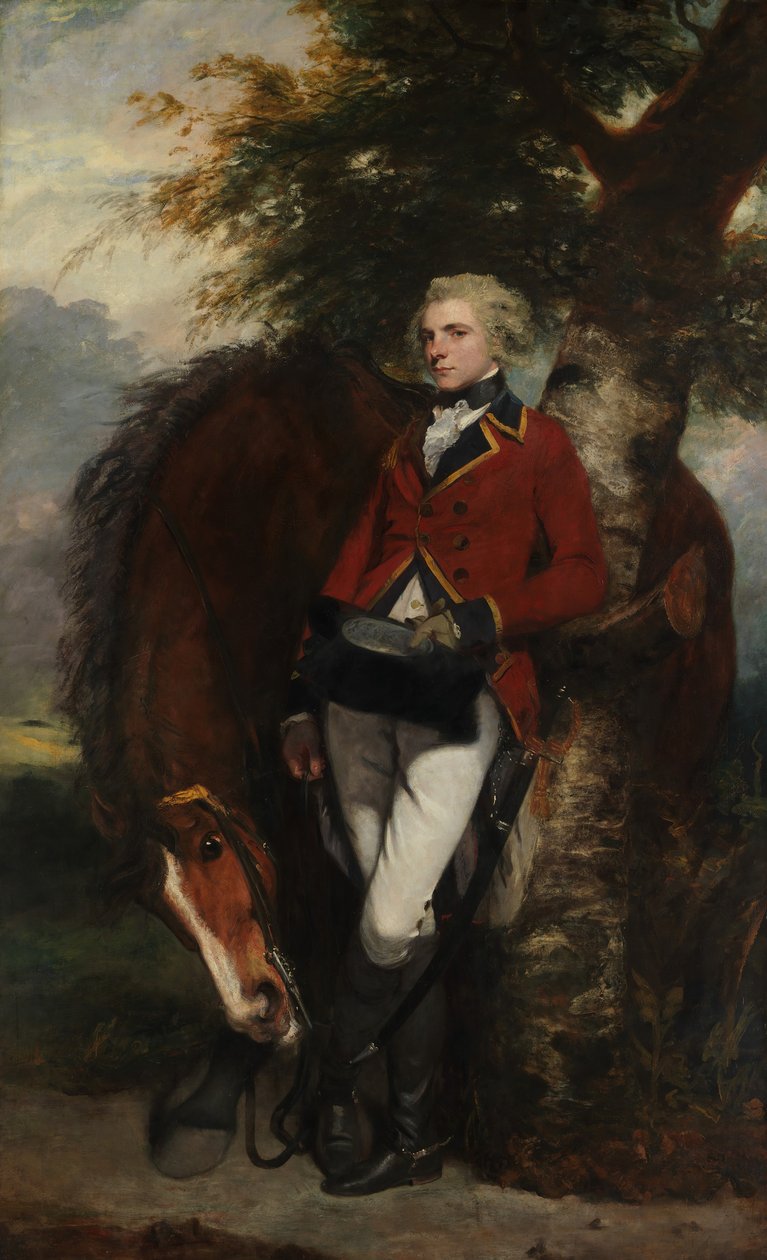 乔治·库斯（George KH）Coussmaker上尉，1759-1801，1782年。 作者 约书亚·雷诺兹（Joshua Reynolds）