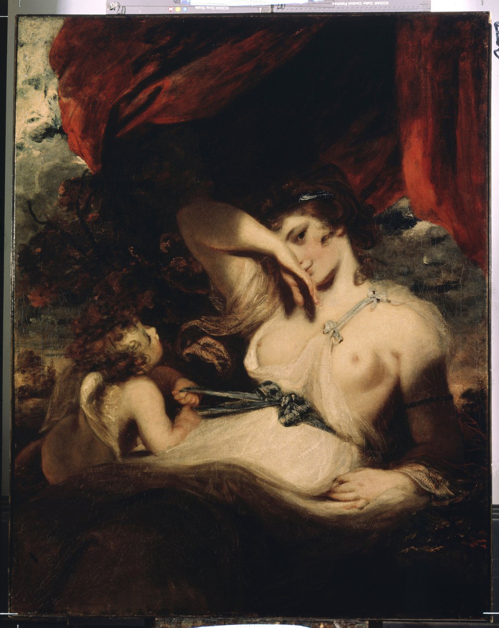 丘比特解开维纳斯之带》（Cupidon denouant le ruban de Venus）。约书亚-雷诺兹爵士（1732-1792 年）作品 作者 约书亚·雷诺兹（Joshua Reynolds）