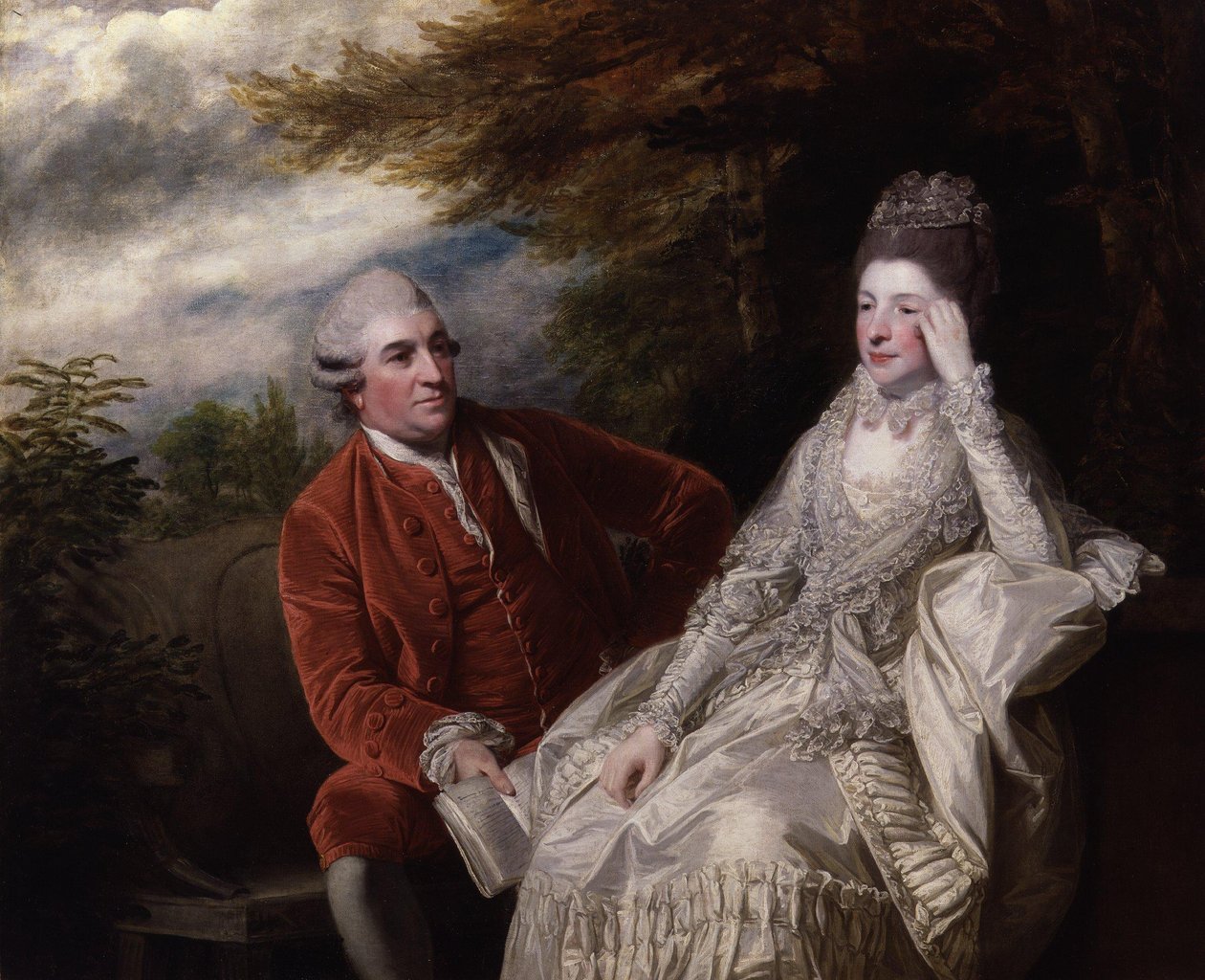 大卫-加里克；伊娃-玛丽亚-加里克，女，魏格尔 作者 约书亚·雷诺兹（Joshua Reynolds）