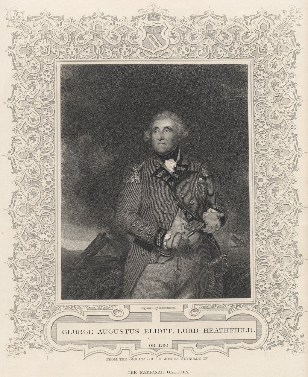 George Augustus Eliott，第一男爵Heathfield 作者 约书亚·雷诺兹（Joshua Reynolds）