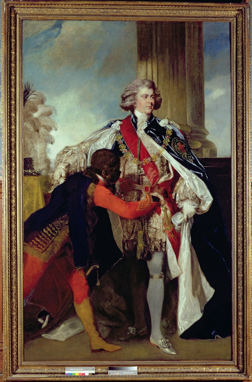 威尔士亲王乔治四世与一名黑人的合影，1787年 作者 约书亚·雷诺兹（Joshua Reynolds）