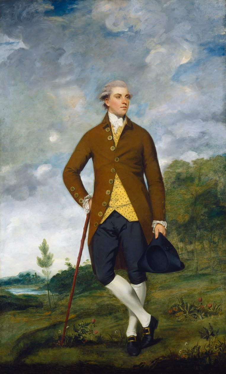 约翰·穆斯特（John Musters），1777年-c.1780年 作者 约书亚·雷诺兹（Joshua Reynolds）