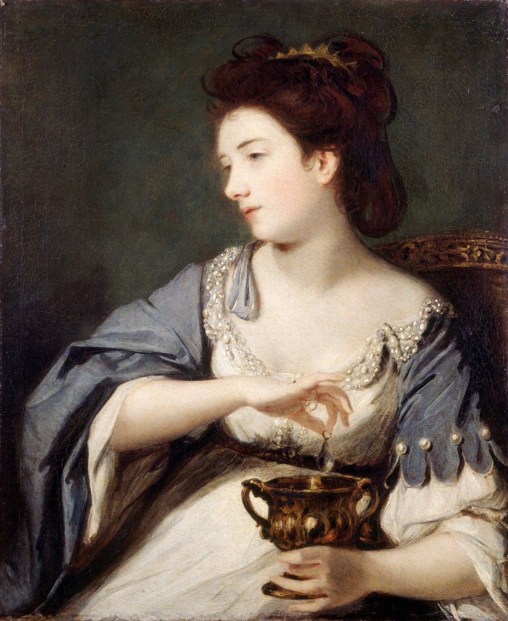 基蒂·费舍尔饰演埃及艳后（布面油画） 作者 约书亚·雷诺兹（Joshua Reynolds）