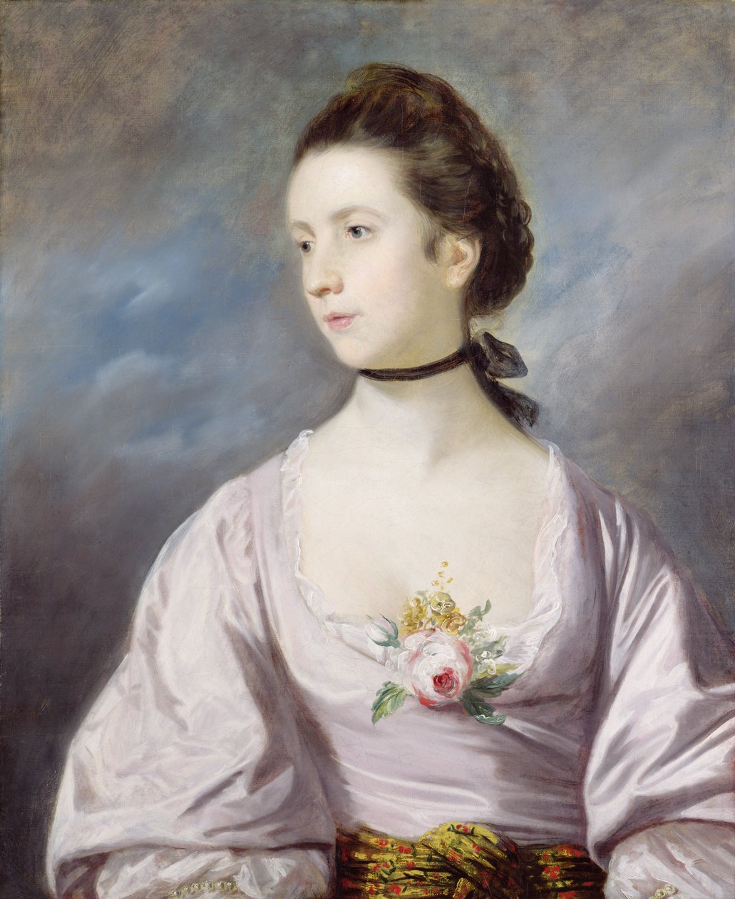 安斯特拉瑟夫人，c.1763（布面油画） 作者 约书亚·雷诺兹（Joshua Reynolds）