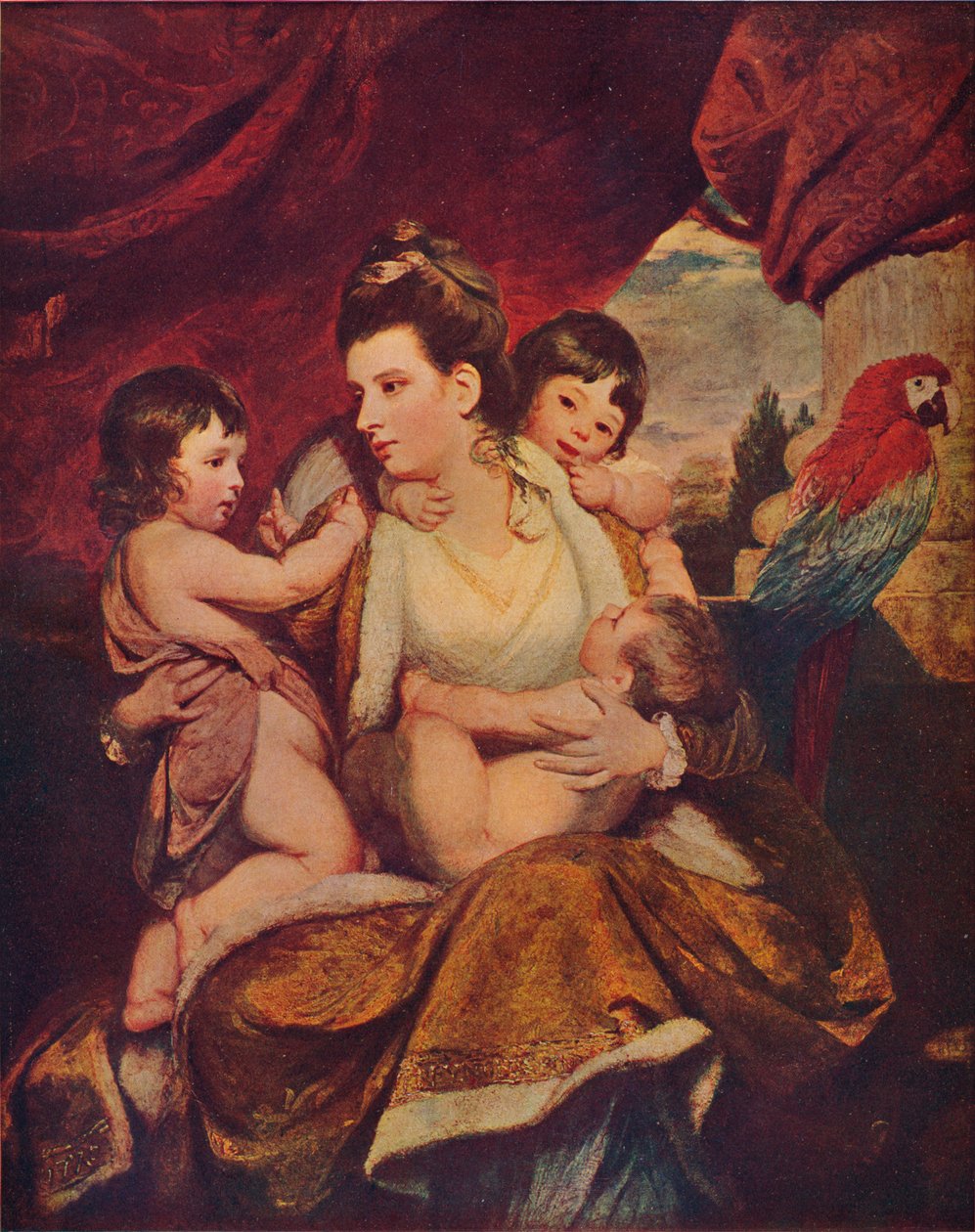 科伯恩夫人和她的三个长子，1773年，1907年 作者 约书亚·雷诺兹（Joshua Reynolds）
