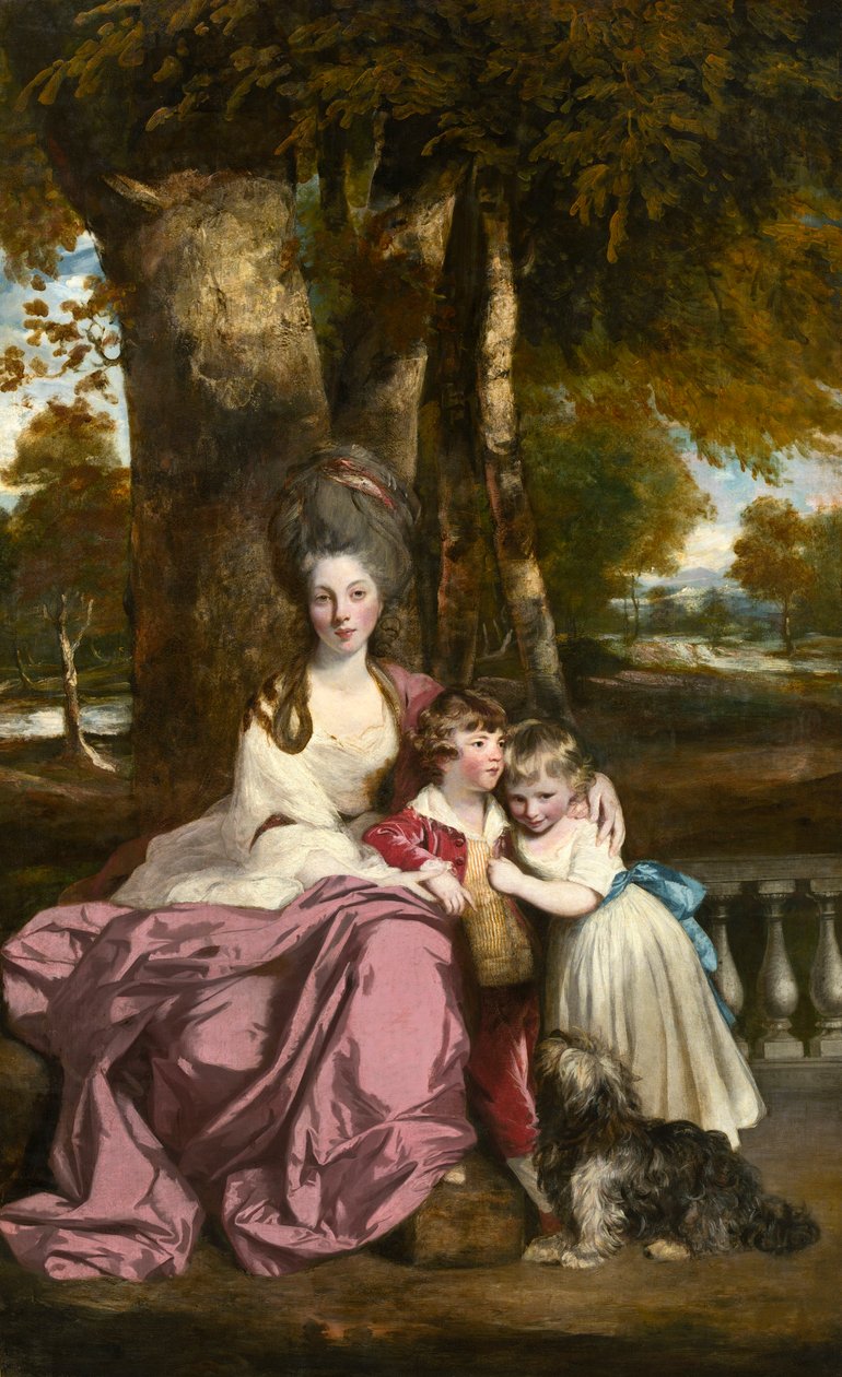 伊丽莎白·德莱姆夫人和她的孩子们 作者 约书亚·雷诺兹（Joshua Reynolds）
