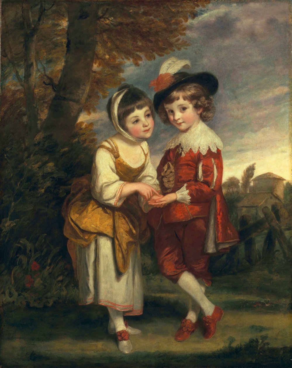 Lord Henry Spencer和Lady Charlotte Spencer，后来的Charlotte Nares：The Young Fortune Tellers，c.1774-75 作者 约书亚·雷诺兹（Joshua Reynolds）