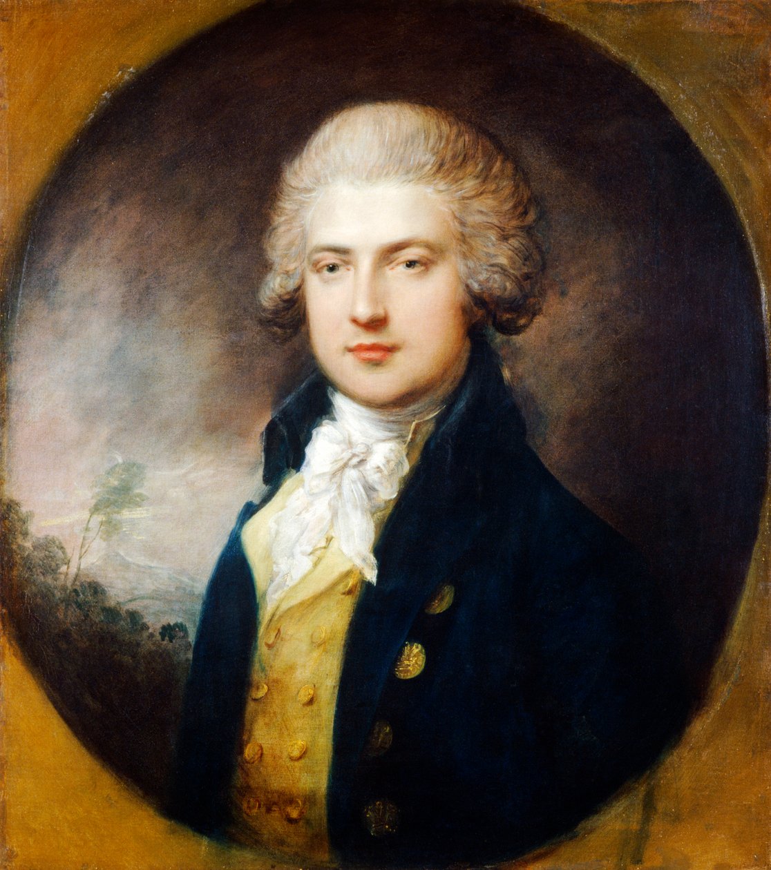 身穿威尔士亲王制服的男子（布面油画） 作者 约书亚·雷诺兹（Joshua Reynolds）