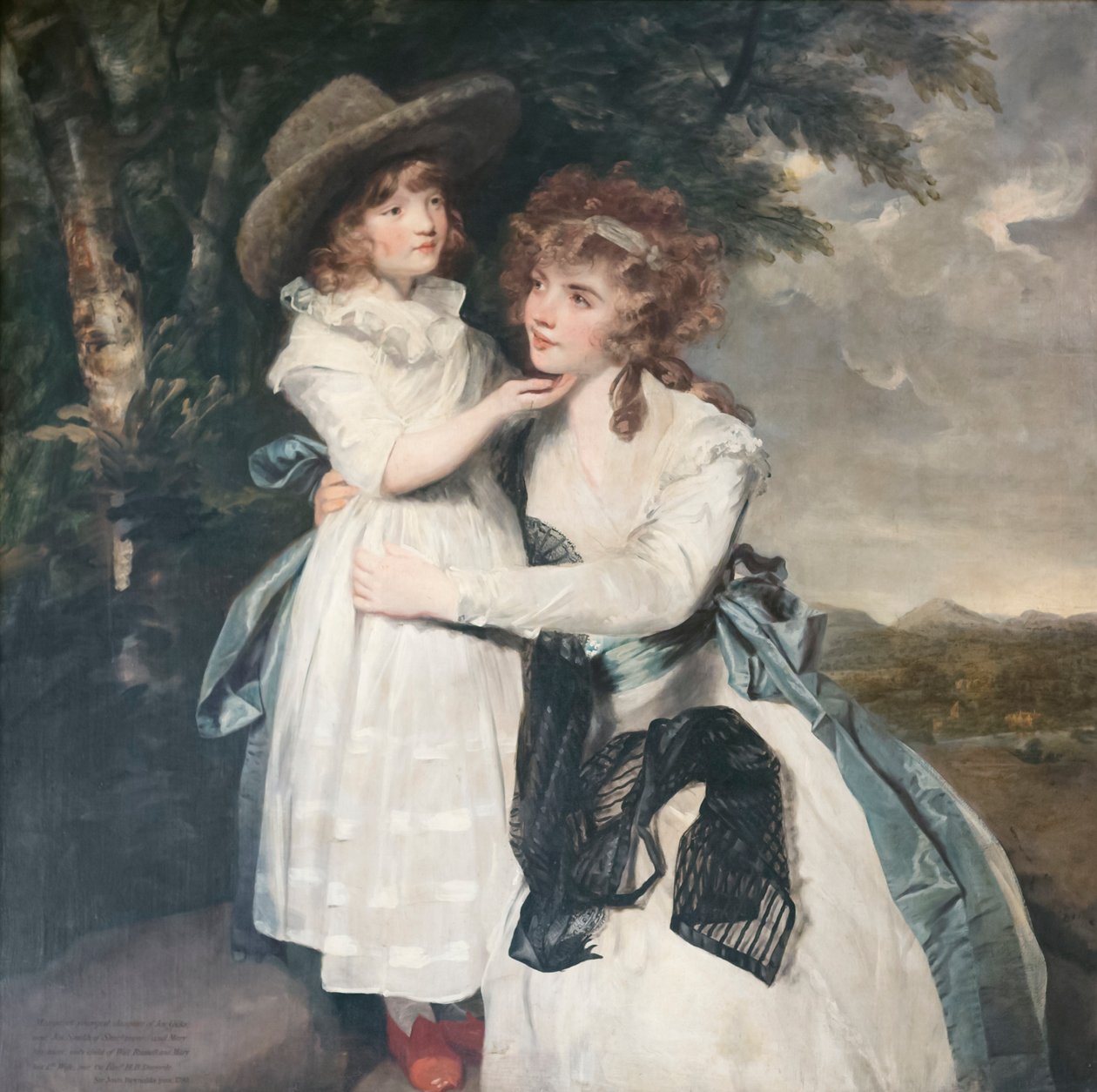考克斯小姐和她的侄女，约 1790 年（布面油画） 作者 约书亚·雷诺兹（Joshua Reynolds）