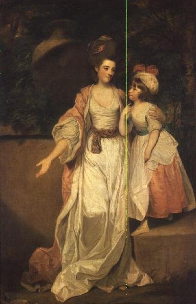 托马斯-杰尔夫-鲍维斯夫人和她的女儿凯瑟琳 作者 约书亚·雷诺兹（Joshua Reynolds）