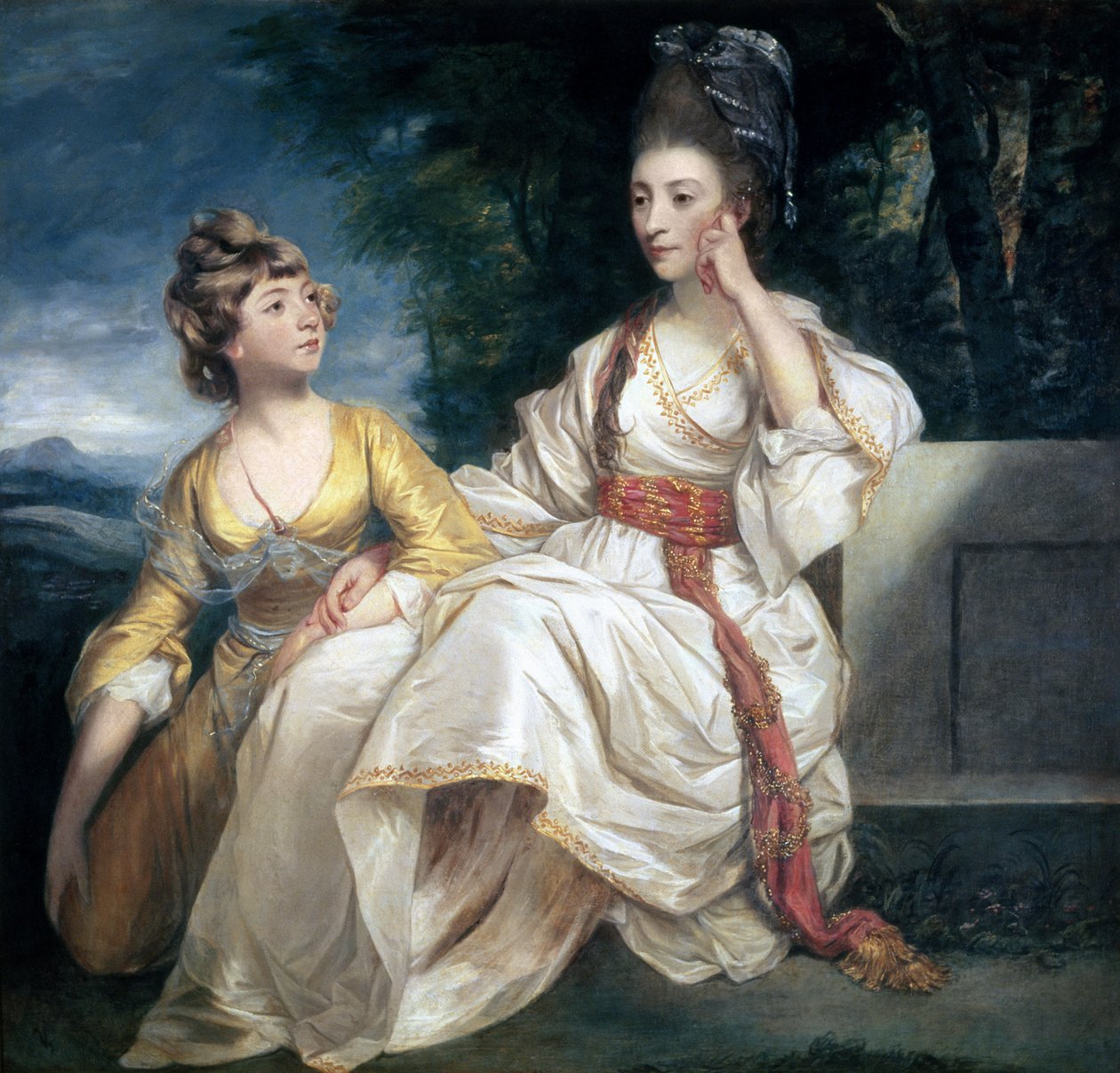 Thrale夫人和她的女儿海丝特（Queeney）1777-78 作者 约书亚·雷诺兹（Joshua Reynolds）