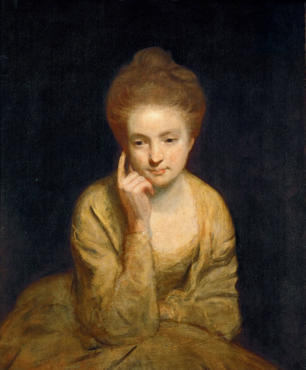新古典主义：一位年轻女士的肖像研究 par Reynolds, Sir Joshua (1732-1792) 作者 约书亚·雷诺兹（Joshua Reynolds）