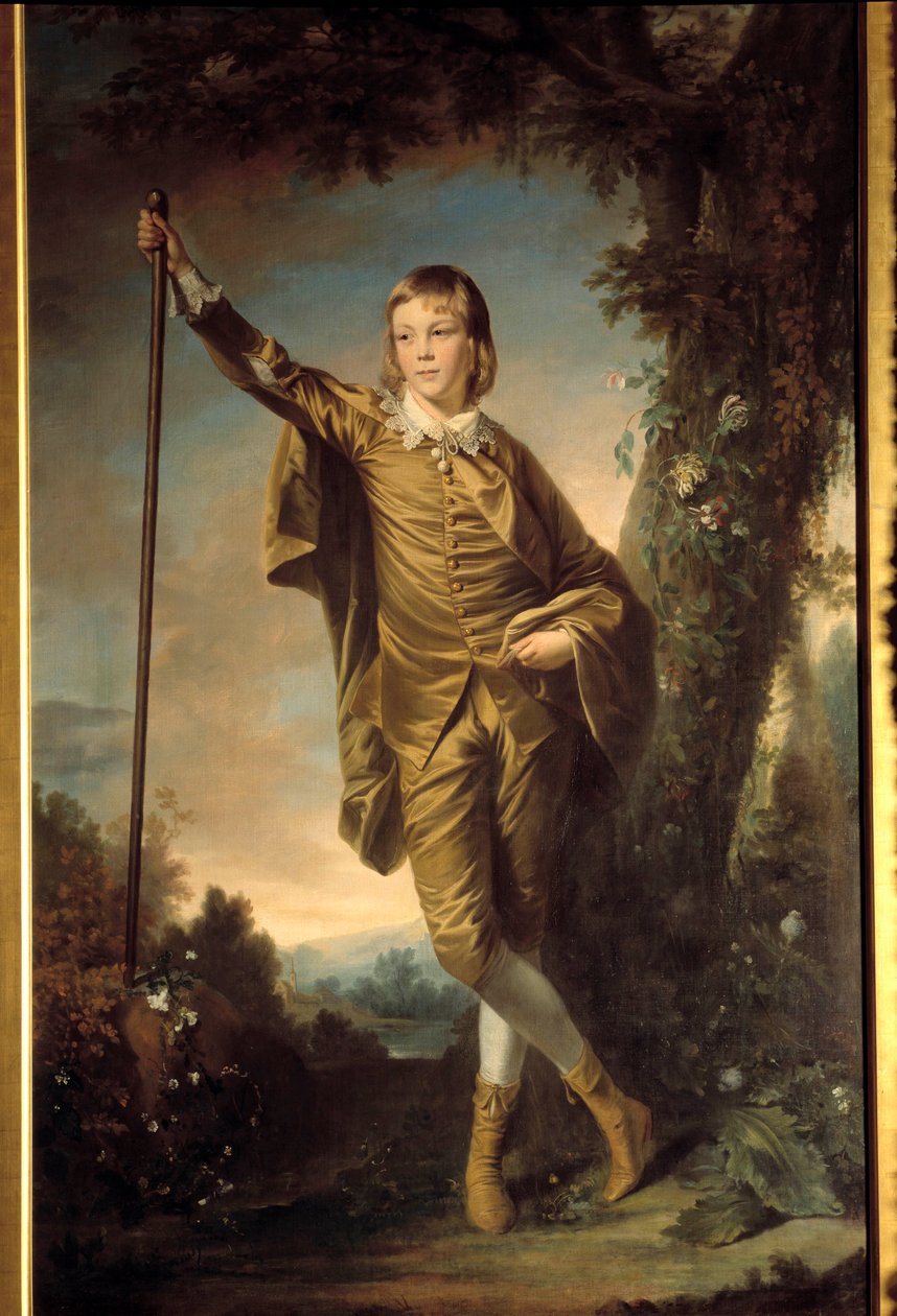 约书亚-雷诺兹（1723-1792）的画作《托马斯-李斯特的肖像》。1764. 作者 约书亚·雷诺兹（Joshua Reynolds）
