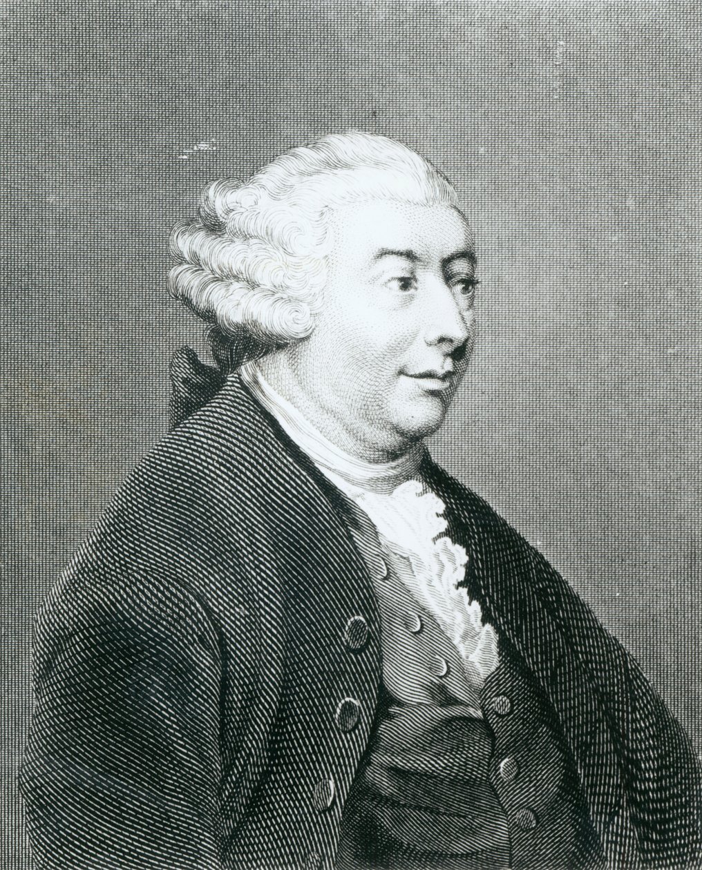 大卫休谟的肖像，由威廉亨利沃辛顿雕刻 作者 约书亚·雷诺兹（Joshua Reynolds）