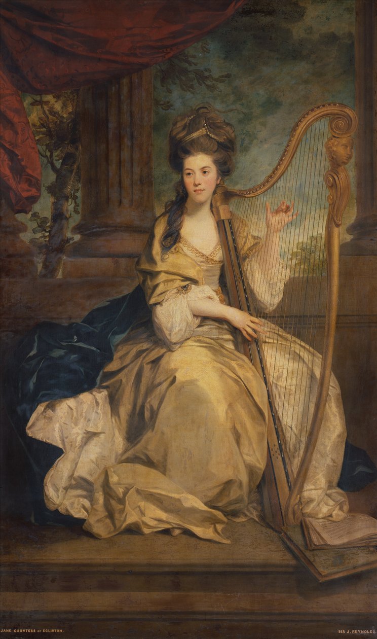 埃格林顿伯爵夫人简-林赛的画像 作者 约书亚·雷诺兹（Joshua Reynolds）