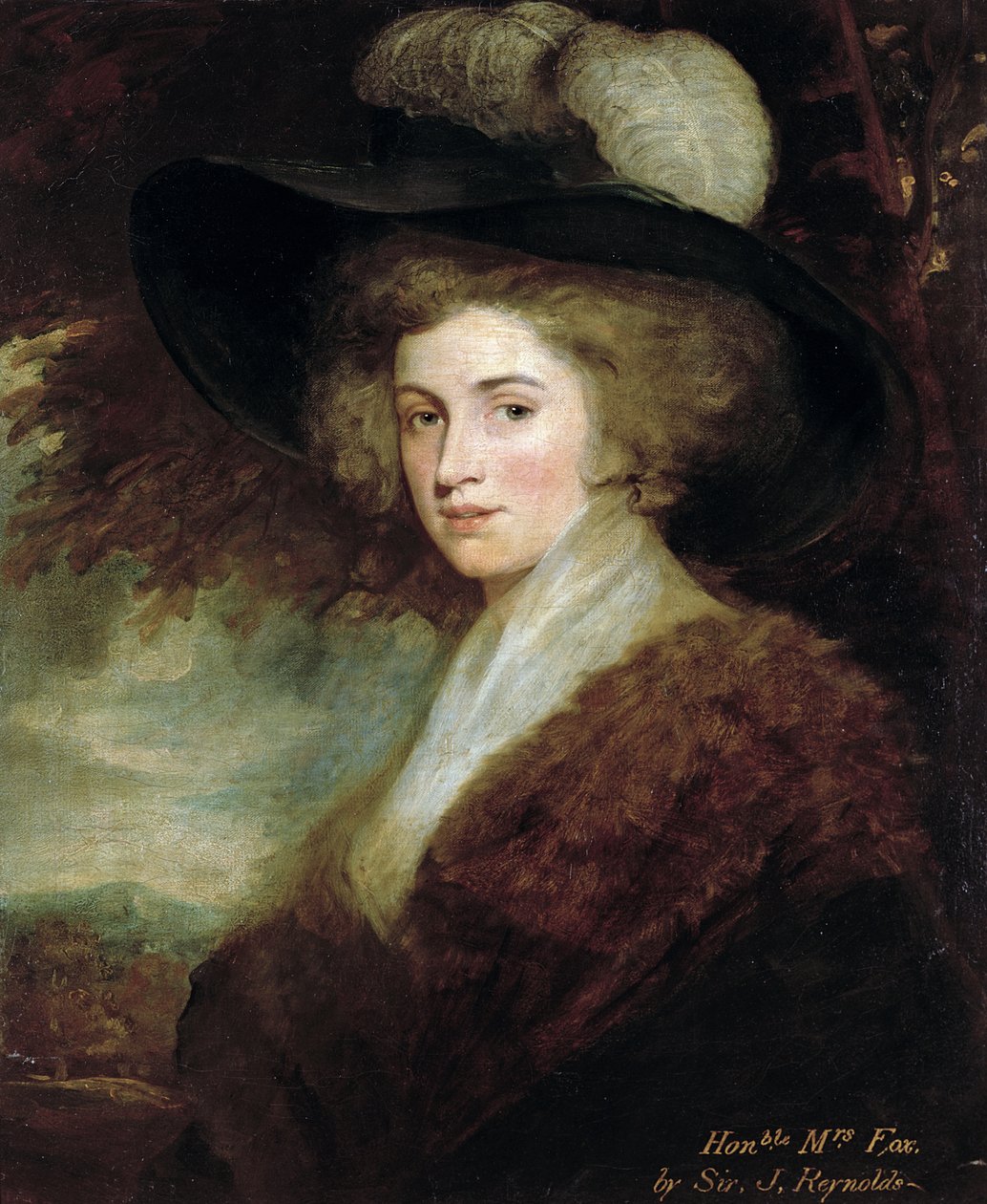 查尔斯·詹姆斯·福克斯夫人肖像，1784-9 作者 约书亚·雷诺兹（Joshua Reynolds）