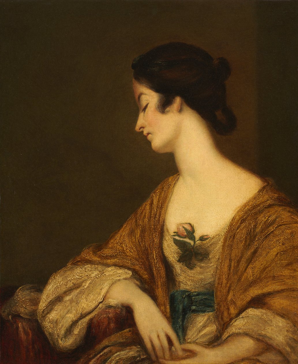 乔治·科利尔夫人的画像，十八世纪。 作者 约书亚·雷诺兹（Joshua Reynolds）