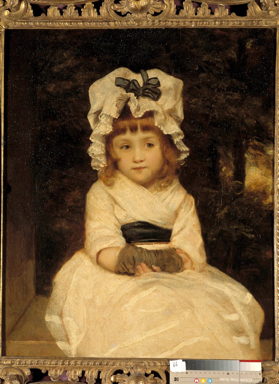 Portrait of Penelope Boothby A little girl looks revealing sits very wisely. Painting by Joshua Reynolds (1723-1792), about 1788 Private Collection 作者 约书亚·雷诺兹（Joshua Reynolds）