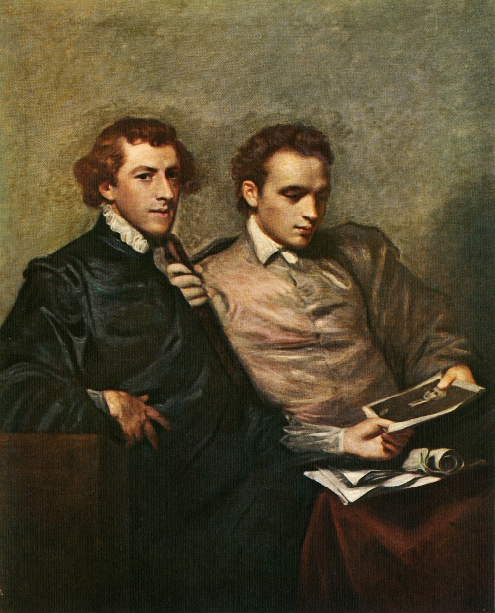 两位先生的画像，c1778，c1912 作者 约书亚·雷诺兹（Joshua Reynolds）