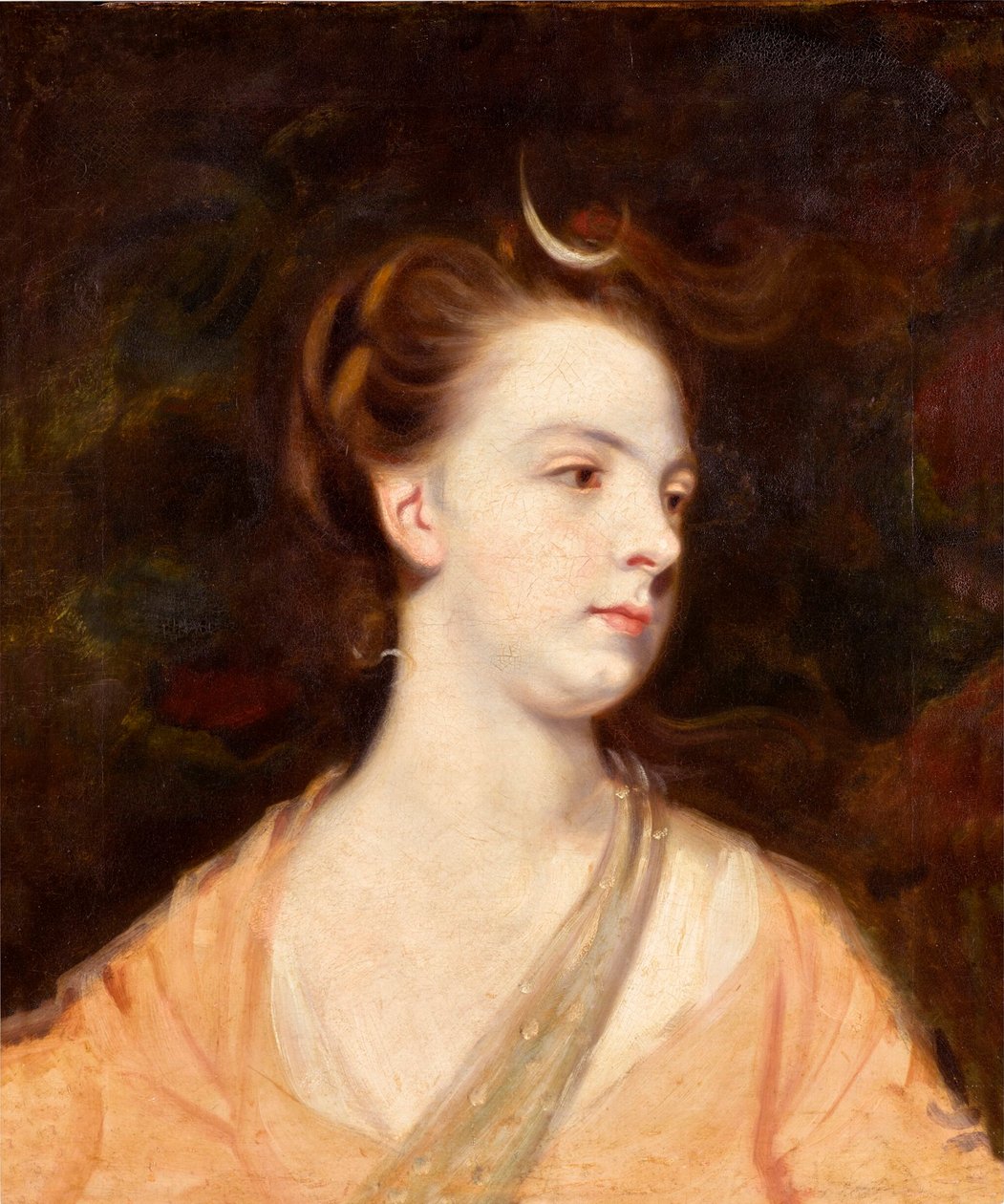 戴安娜女士肖像，可能是曼彻斯特公爵夫人伊丽莎白-蒙塔古（1741-1832 年） 作者 约书亚·雷诺兹（Joshua Reynolds）