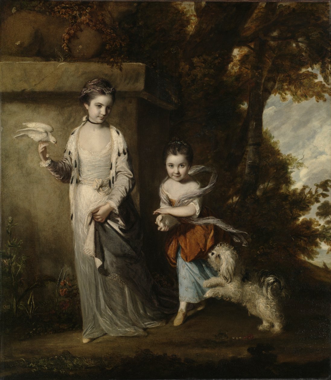 阿玛贝尔和玛丽-杰米玛-约克女士肖像 作者 约书亚·雷诺兹（Joshua Reynolds）