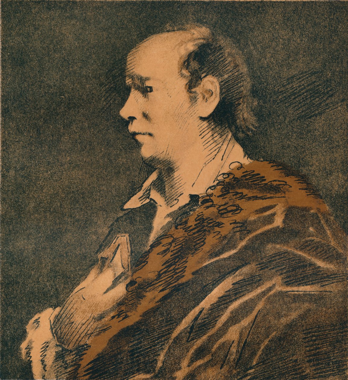 奥利弗·戈德史密斯素描，约书亚·雷诺兹爵士，1769-70年，1906年 作者 约书亚·雷诺兹（Joshua Reynolds）