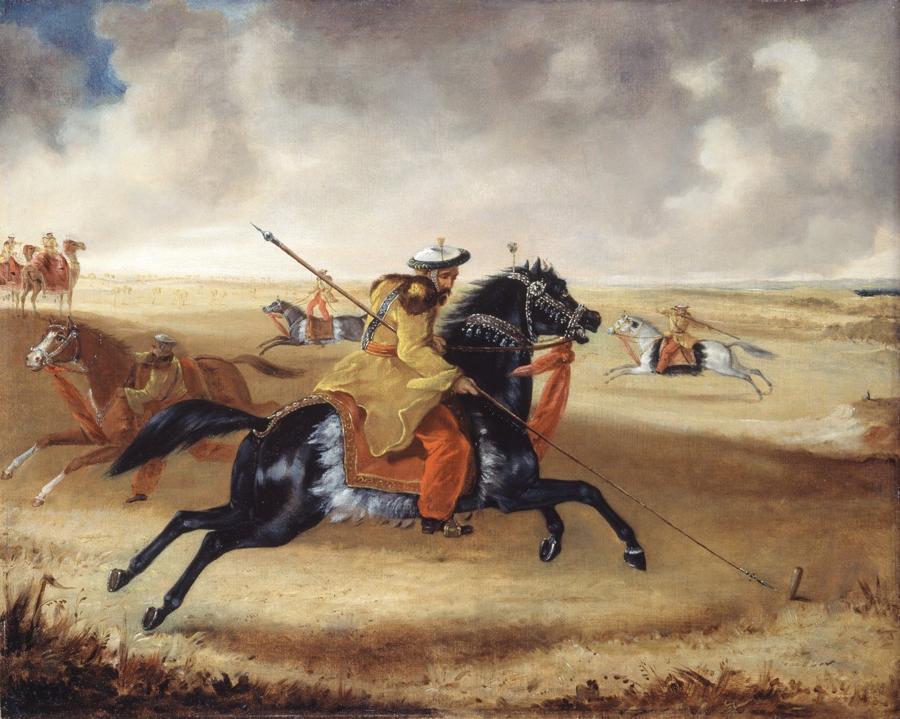 斯金纳的运动马，1840年 作者 约书亚·雷诺兹（Joshua Reynolds）