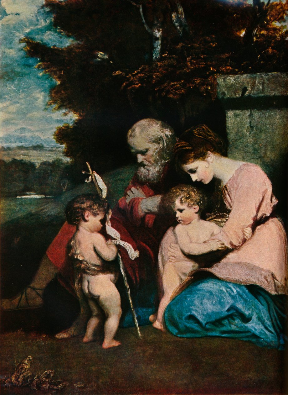 神圣家族与婴儿圣约翰，1788-9 作者 约书亚·雷诺兹（Joshua Reynolds）