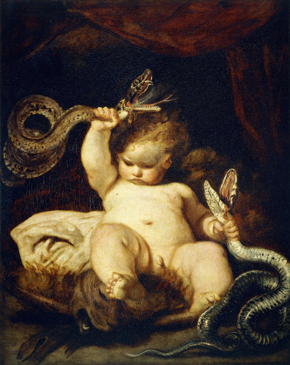 婴儿大力神， 作者 约书亚·雷诺兹（Joshua Reynolds）