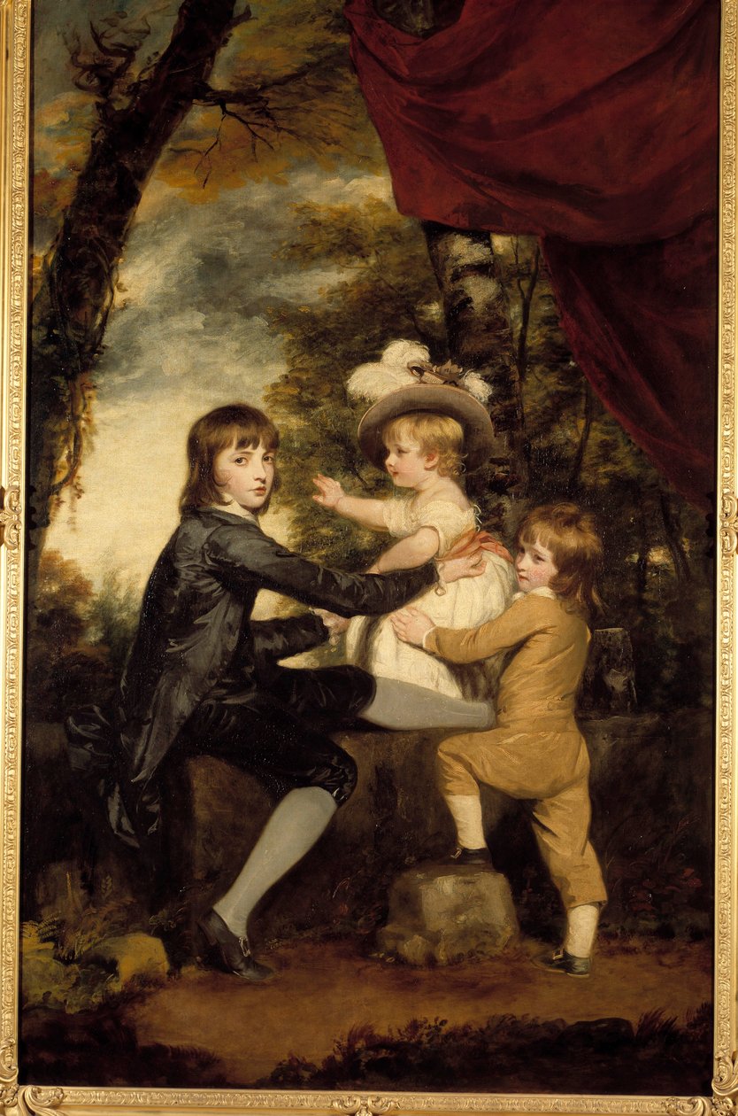 羔羊之子。 约书亚雷诺兹 (1723-1792) 的绘画。 18世纪。 私人收藏 作者 约书亚·雷诺兹（Joshua Reynolds）