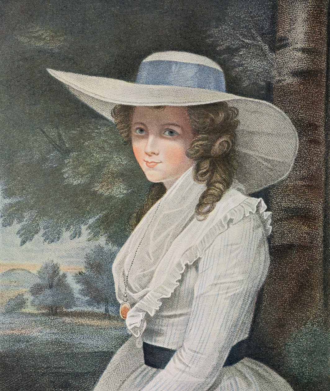 尊敬的伯爵夫人斯宾塞（1831年）由Francesco Bartolozzi（1727-1815），酒吧刻。作者：EM Diemar，1787年（点画雕刻）（另见13474） 作者 约书亚·雷诺兹（Joshua Reynolds）