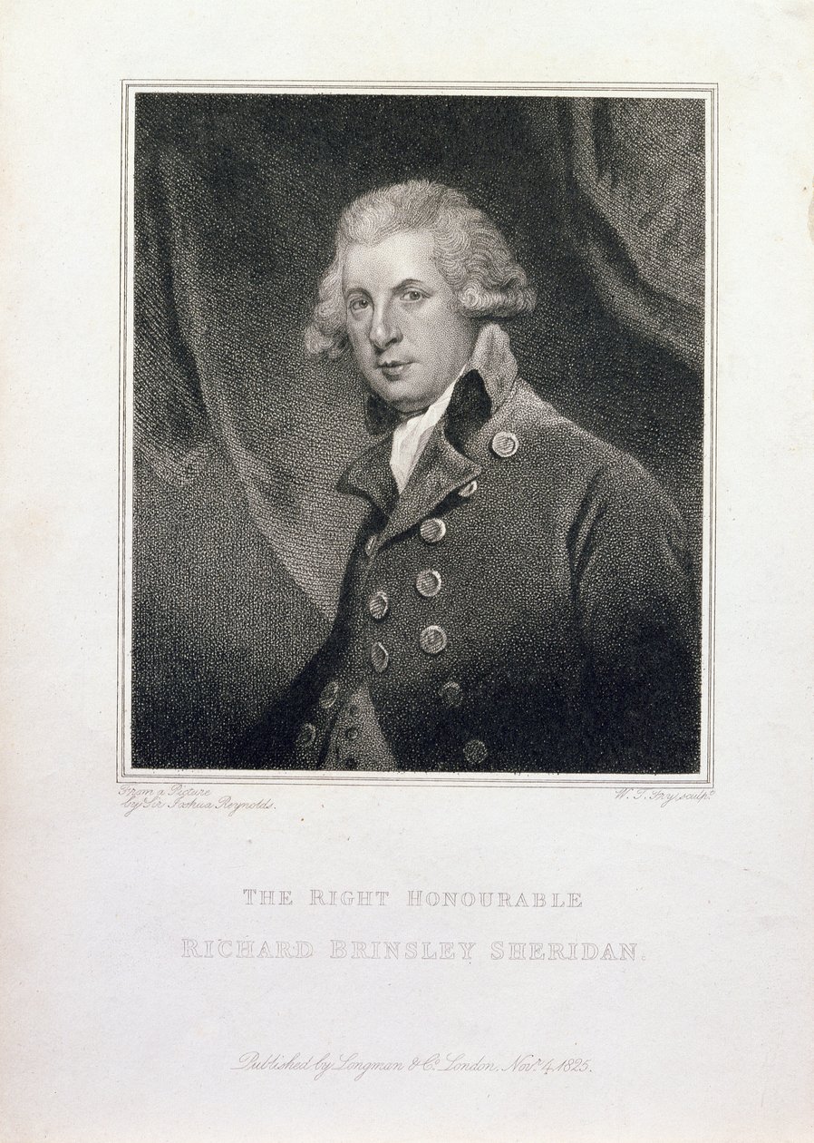尊敬的理查德布林斯利谢里丹，1825年 作者 约书亚·雷诺兹（Joshua Reynolds）
