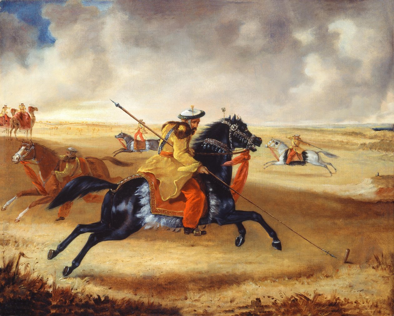 Skinners Horse at exercise，c.1840 作者 约书亚·雷诺兹·格特金