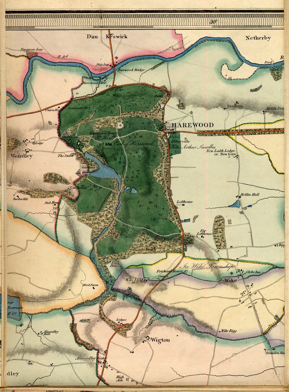 A4、Harewood、Alwoodley Hall、Wigton 和 Wike 作者 约书亚·索普